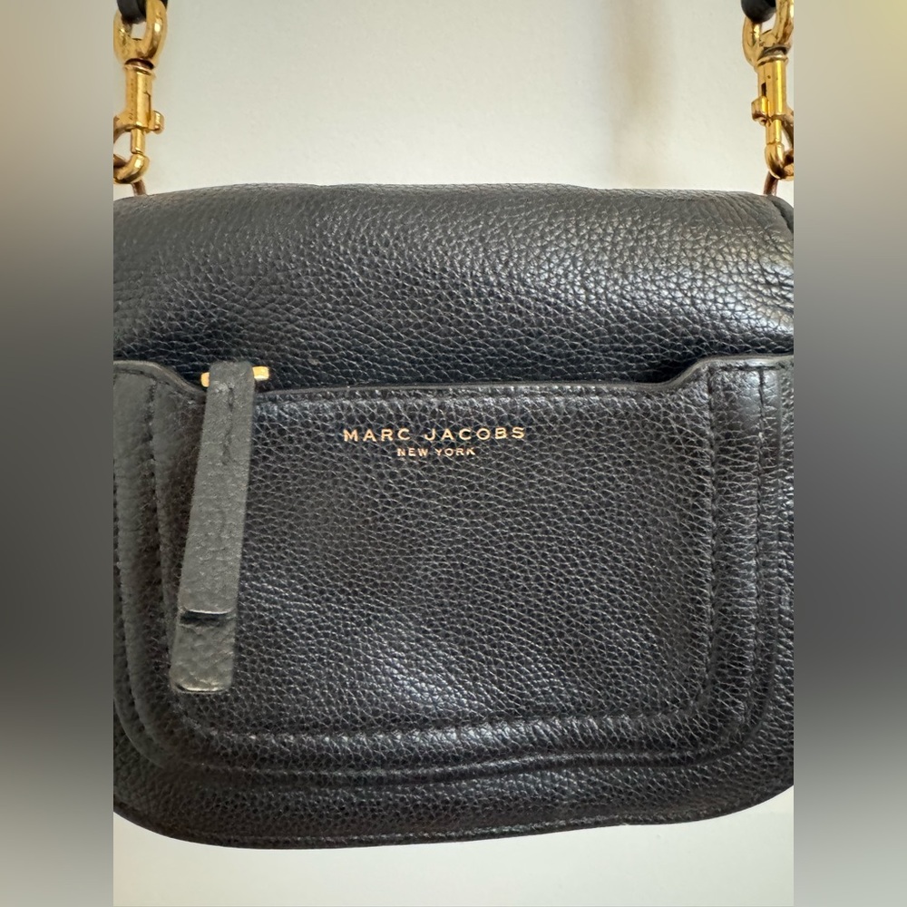 Marc Jacobs Black Leather Crossbody Bag